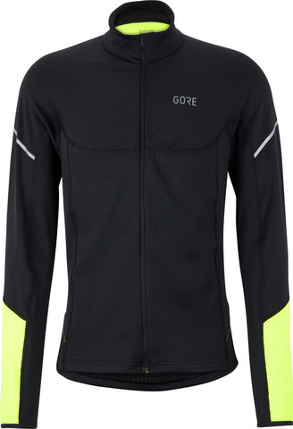 Camiseta de manga larga M Thermo Zip Shirt - black-neon yellow/L