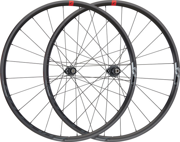 Fulcrum Racing 6 Disc Center Lock Laufradsatz - schwarz/28" Satz (VR 12x100 + HR 12x142) Shimano