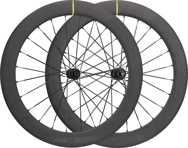 Mavic Set de Roues en Carbone Cosmic SLR 65 Disc Center Lock - noir/Set de 28" (avant 12x100 + arrière 12x142) Shimano