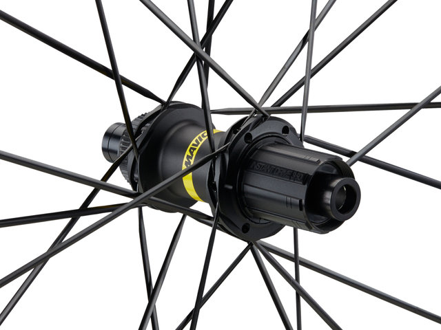 Mavic Juego de ruedas Cosmic SLR 65 Disc Center Lock Carbon - negro/28" set (RD 12x100 + RT 12x142) Shimano