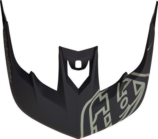 Troy Lee Designs Ersatzvisier für Stage Helme - stealth black-stone