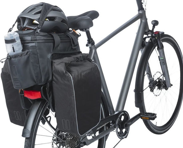 Basil Trunk Bag Miles XL Pro MIK - black-orange gloss/36 l