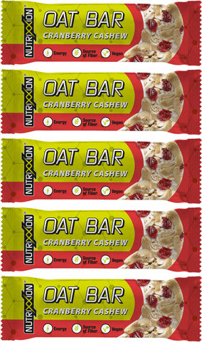 Nutrixxion Oat Bar Energy Bar - 5 Pack - cashew-cranberry/250 g