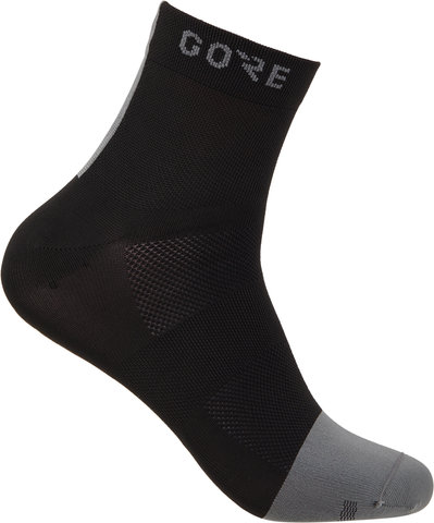 GORE Wear Chaussettes Mi-Longues M Light - black-graphite grey/41-43