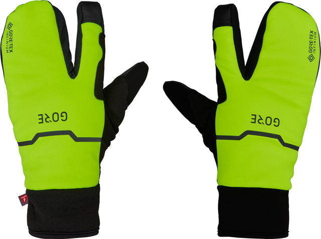 GORE Wear GORE-TEX INFINIUM Thermal Split Full Finger Gloves - black-neon yellow/8