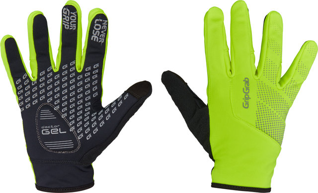 GripGrab Guantes de dedos completos Ride Hi-Vis Windproof Midseason - yellow hi-vis/M