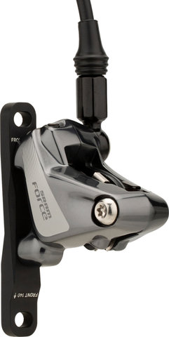 SRAM Force 1 HRD FM Scheibenbremse mit Dropper Actuator - black-grey/Vorderrad/links (seitenspezifisch)