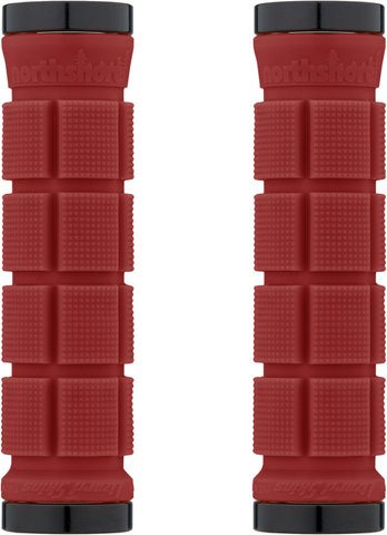 Lizard Skins Northshore Lock On Handlebar Grips - deep red/130 mm