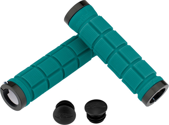 Lizard Skins Northshore Lock On Handlebar Grips - teal/130 mm