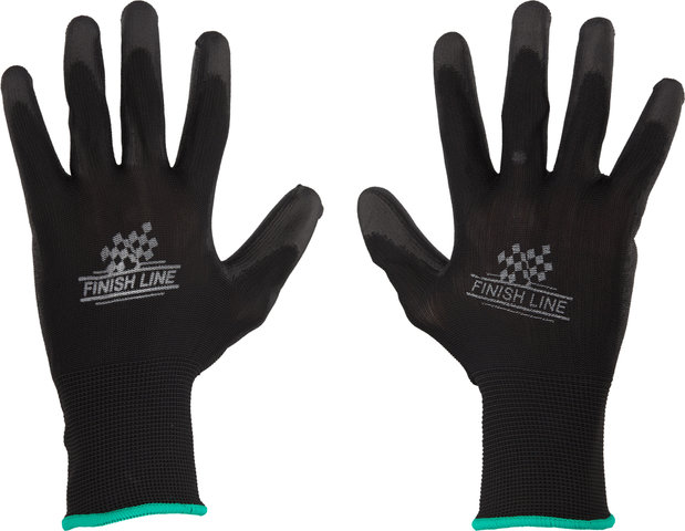 Finish Line Gants de Mécanicien - noir-vert/S/M