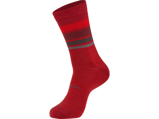 BaaBaa Merino Stripe Socken - red/42,5-47