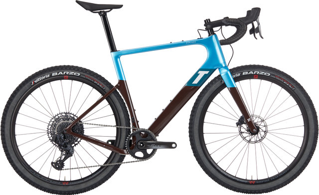 3T Bici Gravel Exploro Max Eagle AXS 1X Carbon - blue-brown/M