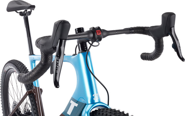 3T Exploro Max Eagle AXS 1X Carbon Gravelbike - blue-brown/M