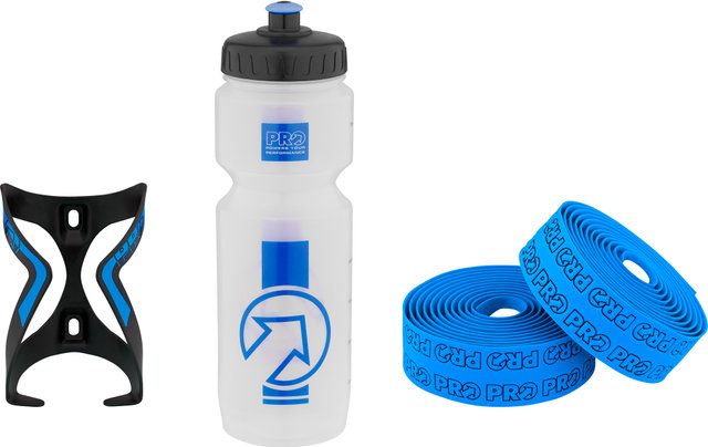 Bottle Combi LTD Flasche + Flaschenhalter + Sport Control Lenkerband - blau/universal