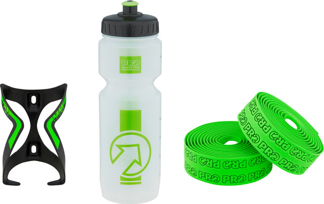 Bidón Bottle Combi LTD + portabidones + cinta manillar Sport Control - verde/universal