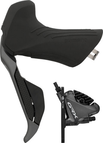Shimano GRX Scheibenbremse BR-RX810 + Di2 ST-RX815 - schwarz-grau/Vorderrad