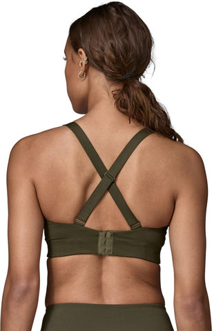 Patagonia Shadowlite High Impact Adjustable Sports Bra - pine needle green/M