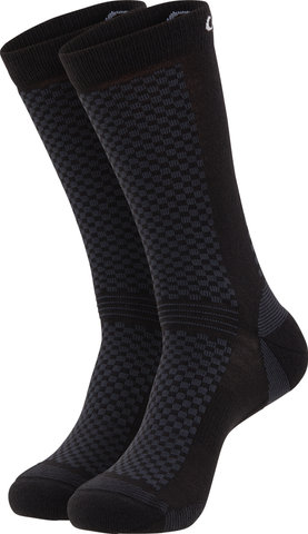 Warm Mid Socks - 2 Pack - black-white/40-42