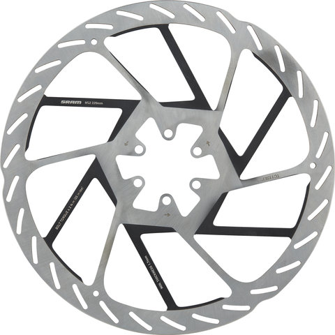 Disco de freno HS2 6 agujeros - silver-black/220 mm