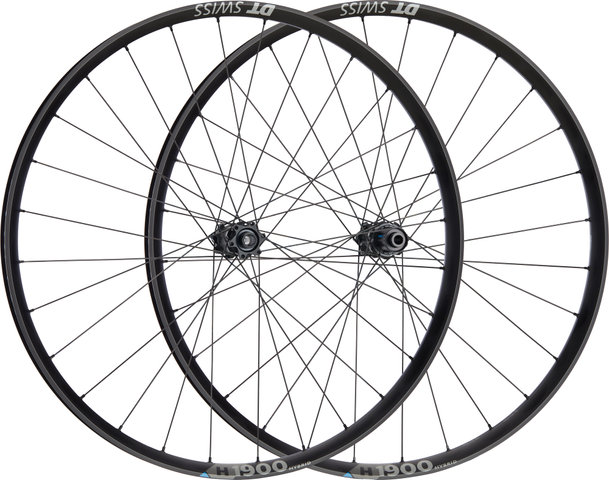 DT Swiss Set de Roues H 1900 SPLINE 29" 30 Boost Disc 6 trous Hybrid - noir/Set de 29" (avant 15x110 Boost + arrière 12x148 Boost) Shimano