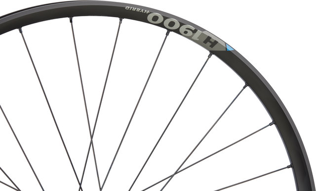 DT Swiss Set de Roues H 1900 SPLINE 29" 30 Boost Disc 6 trous Hybrid - noir/Set de 29" (avant 15x110 Boost + arrière 12x148 Boost) Shimano