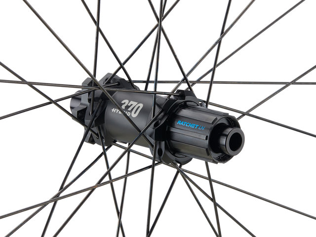 DT Swiss H 1900 SPLINE 27,5" 30 Boost Disc 6-Loch Hybrid Laufradsatz - schwarz/27,5" Satz (VR 15x110 Boost + HR 12x148 Boost) Shimano