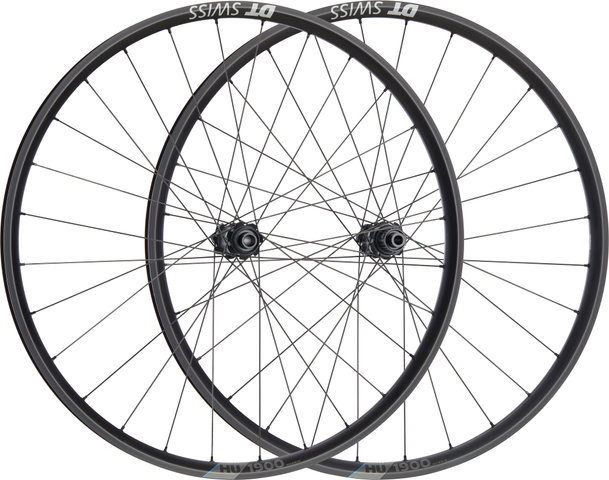 DT Swiss Juego de ruedas HU 1900 SPLINE 25 Boost Disc Center Lock 29" - negro/Juego 29" (RD 15x110 Boost + RT 12x148 Boost) Shimano Micro Spline