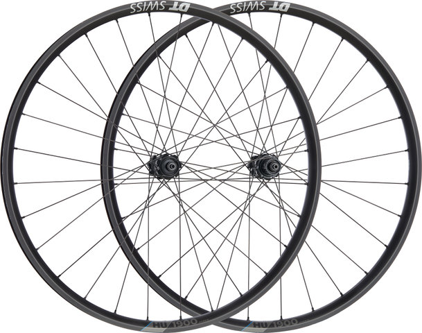 DT Swiss HU 1900 SPLINE 25 Disc Center Lock 29" Laufradsatz - schwarz/29" Satz (VR 9x100 + HR 10x135) Shimano Micro Spline