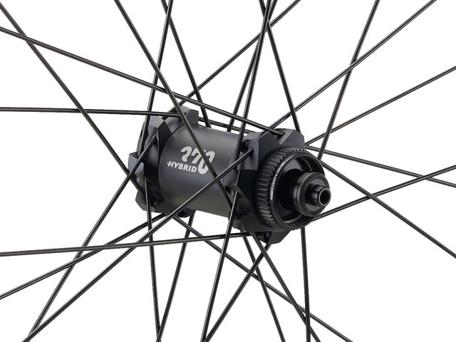 Juego de ruedas HU 1900 SPLINE 25 Disc Center Lock 29" - negro/Juego de 29" (RD 9x100 + RT 10x135) Shimano Micro Spline