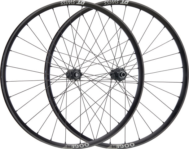 DT Swiss Juego de ruedas M 1900 SPLINE 30 Boost Disc Center Lock 27,5" - negro/27,5" set (RD 15x110 Boost + RT 12x148 Boost) Shimano