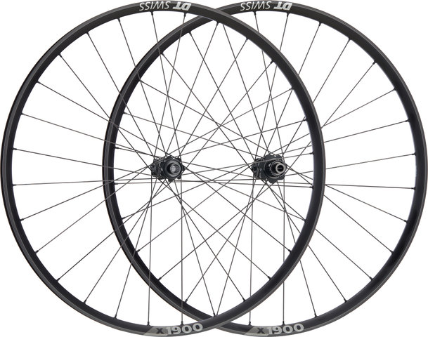 DT Swiss Set de Roues X 1900 SPLINE 25 Boost Disc Center Lock 29" - noir/set de 29" (av 15x110 Boost + arr 12x148 Boost) Shimano Micro Spline