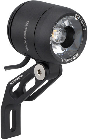 Supernova Luz delantera E3 Pure 3 LED con aprobación StVZO - negro/205 lúmenes