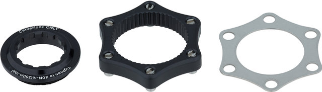 Adaptateur de Disque de Frein Center Lock en 6 trous - noir-argenté/universal