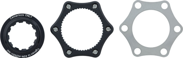 Adaptateur de Disque de Frein Center Lock en 6 trous - noir-argenté/universal