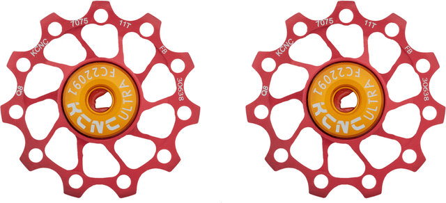 Engranajes Jockey Wheel Ultra Light - 1 Par - red/11 dientes