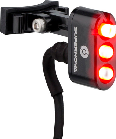 Supernova Lampe Arrière à LED E3 Tail Light 2 6V pour la Tige de Selle (StVZO) - noir/universal