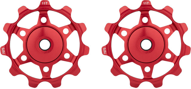 Galets de Dérailleur pour Shimano et Campagnolo - rouge/11 dents