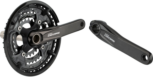 Shimano Deore FC-T6010 Hollowtech II Crankset w/ Chain Guard - black/175.0 mm 26-36-48