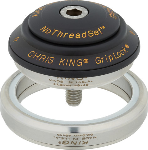 Chris King DropSet 2 IS42/28.6 - IS52/40 GripLock Headset - two tone-black-gold/IS42/28.6 - IS52/40