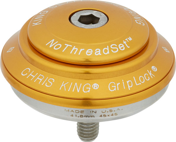 Chris King DropSet 2 IS42/28,6 - IS52/40 GripLock Steuersatz - gold/IS42/28,6 - IS52/40