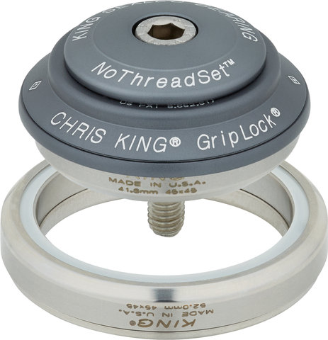 Chris King DropSet 2 IS42/28.6 - IS52/40 GripLock Headset - matte slate/IS42/28.6 - IS52/40