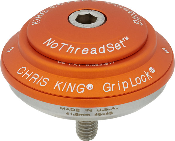 Chris King DropSet 2 IS42/28,6 - IS52/40 GripLock Steuersatz - matte mango/IS42/28,6 - IS52/40
