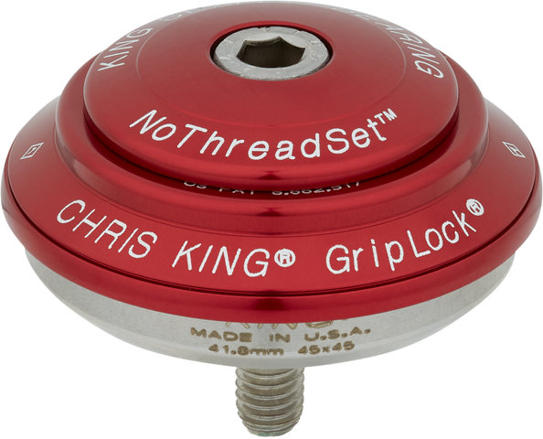 Chris King DropSet 2 IS42/28.6 - IS52/40 GripLock Headset - red/IS42/28.6 - IS52/40