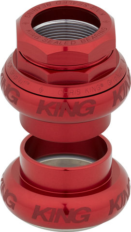 Chris King Juego de dirección roscado GripNut Sotto Voce EC30/25,4 - EC30/26 - red/EC30/25,4 - EC30/26