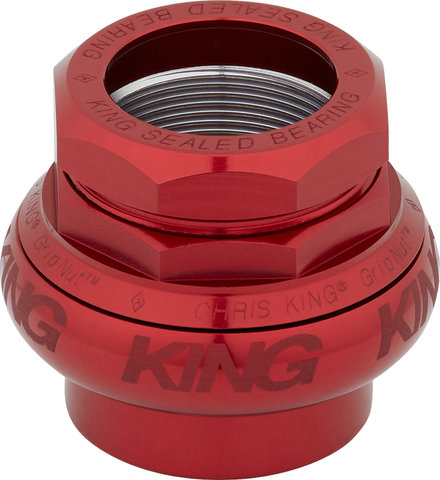 Chris King GripNut Sotto Voce EC30/25.4 - EC30/26 Threaded Headset - red/EC30/25.4 - EC30/26