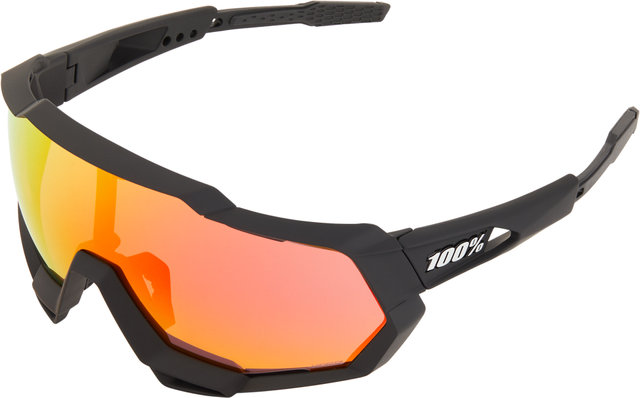 Speedtrap Hiper Sports Glasses - 2021 Model - soft tact black/hiper red multilayer mirror