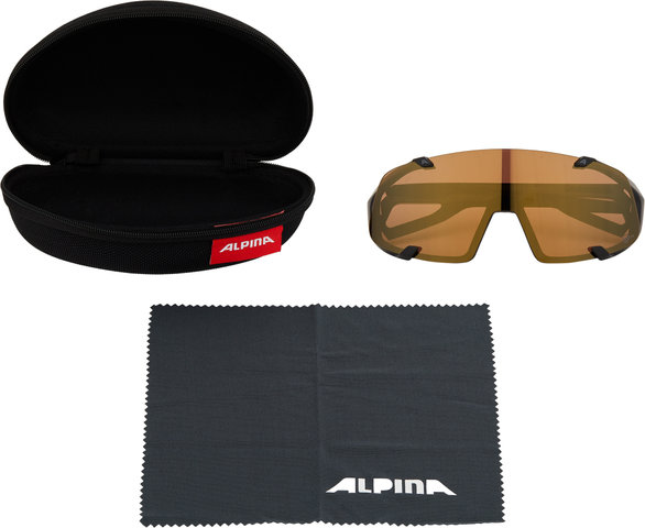 Lunettes de Sport Hawkeye S Q-Lite - black mat/Q-Lite bronce mirror