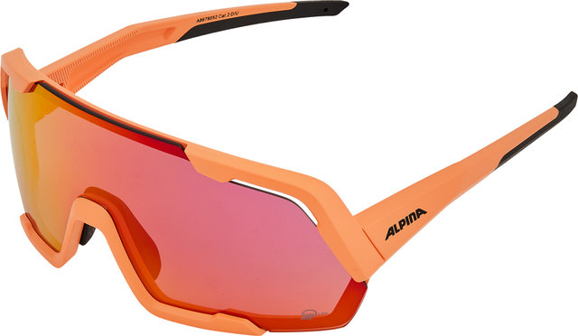 Gafas deportivas Rocket Q-Lite - peach matt/Q-Lite pink mirror