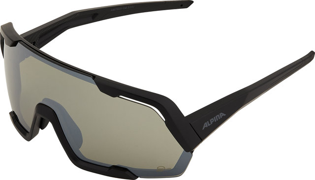 Rocket Q-Lite Sports Glasses - black matte/Q-Lite silver mirror