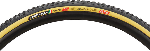 Challenge Grifo Pro 28" Folding Tyre - black-light brown/28 /33 mm/33-622
